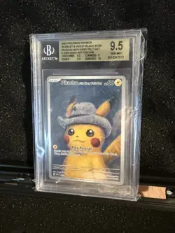 Pokemon Pikachu with Grey Felt Hat Van Gogh 085 Promo BGS 9.5 PSA 10 Equivalent - Image 2