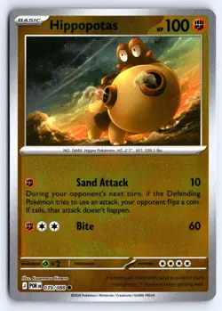 Hippopotas 039/088 Common Perfect Order Pokemon Reverse Holo NM - Image 1