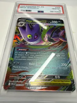 2025 POKEMON PFL EN-PHANTASMAL FLAMES #056 MEGA GENGAR EX PSA 10 - Image 3