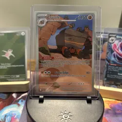 Pokemon TCG Crustle 130/086 Illustration Rare SV10.5: Black Bolt NM Pack Fresh - Image 1