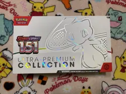 Pokemon TCG Scarlet & Violet 151 Ultra-Premium Collection Box Mew Promo Foil - Image 1