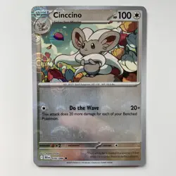 Pokemon TCG Cinccino 076/086 Poke Ball Reverse Holo English Black Bolt NM/M - Image 1