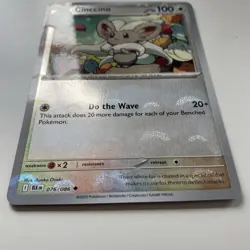 Pokemon TCG Cinccino 076/086 Poke Ball Reverse Holo English Black Bolt NM/M - Image 3