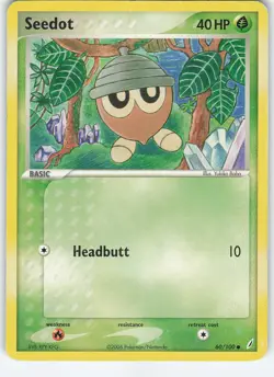 Seedot 60/100 Crystal Guardians Common Normal MP Pokemon - Image 1