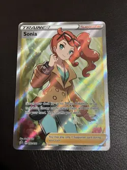 Pokemon Sonia (Full Art) 192/192 Swsh02: Rebel Clash Holo 2020 - Image 1