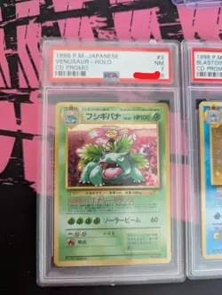 Pokemon 1998 CD Promos, PSA 7 Charizard, PSA 7 Venusaur, PSA 6 Blastoise - Image 2
