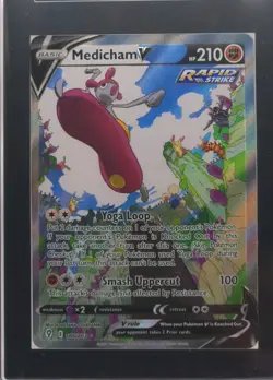 SGC 9 MINT Medicham V 186/203 Full Alt Alternate Art Evolving Skies Pokemon TCG - Image 3