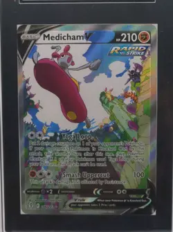 SGC 9 MINT Medicham V 186/203 Full Alt Alternate Art Evolving Skies Pokemon TCG - Image 4