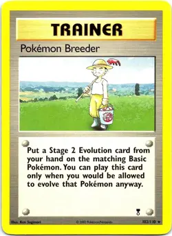 Pokemon Breeder 102/110 Rare Legendary Collection Pokemon Near Mint - Image 1