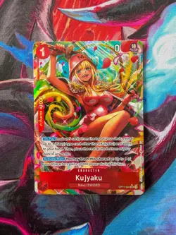 One Piece TCG / CCG Kujyaku OP11-004 Secret Rare Alt Art A Fist Of Divine Speed - Image 1