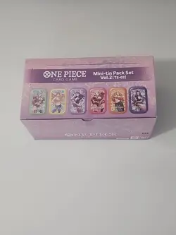One Piece Mini Tin Pack Vol 2 TS-02 Asia Limited Set Of 12 Tins Sealed Box - Image 1