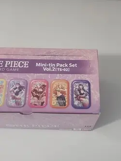 One Piece Mini Tin Pack Vol 2 TS-02 Asia Limited Set Of 12 Tins Sealed Box - Image 4