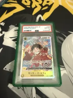 Bandai One Piece 2024 Monkey D. Luffy OP07-109 500 Years Future Foil PSA 10 - Image 1
