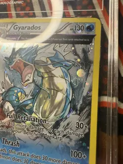 Gyarados 🌀 SWIRL 🌀 Cosmos Holo Rare Card Ancient Origins XY 21/98 TAG 7 PSA - Image 3