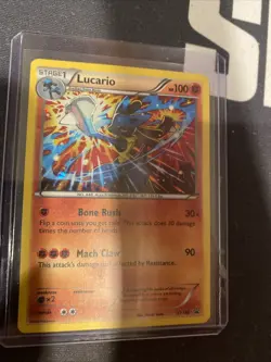 Pokemon TCG Lucario XY140 Holo Rare Black Star Promo Card - Image 1