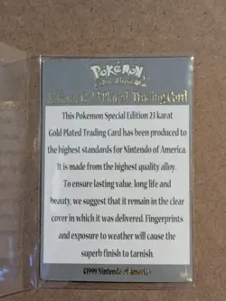 Pokemon Togepi 23k Gold Plated Trading Card Pokeball Burger King Read Descriptio - Image 5