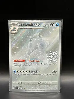 Sealed Holiday Stamp Crabominable 149/142 - Pokemon Stellar Crown Card - NM - Image 1
