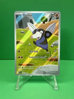 Drilbur 124/086 Pokemon TCG Black Bolt Card Near Mint Condition - Image 1