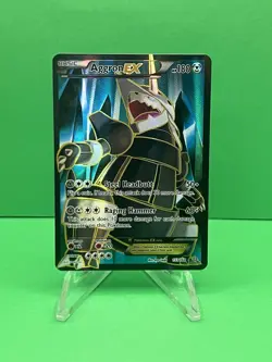 Aggron EX Full Art Holo Card 153/160 XY-Primal Clash Pokemon Card TCG - Image 1