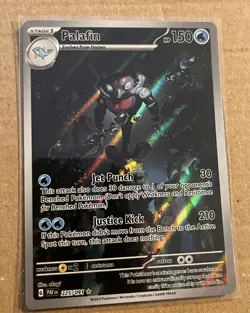 Pokemon Palafin Scarlet & Violet: Paldean Fates #225/091 Illustration Rare Card - Image 1