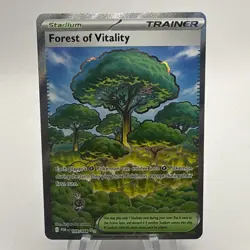 Pokemon TCG Forest of Vitality Trainer Stadium English Standard Size Card - Image 1