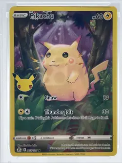 Pokemon TCG Pikachu Celebrations Full Art Card #005 2021 PSA 6 Ex-mt - Image 2