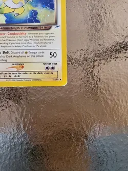Pokemon Dark Ampharos TCG Neo Destiny Card 1/105 Unlimited Holo Rare - Image 2