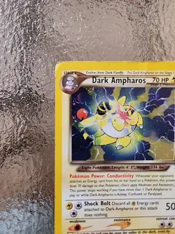 Pokemon Dark Ampharos TCG Neo Destiny Card 1/105 Unlimited Holo Rare - Image 4