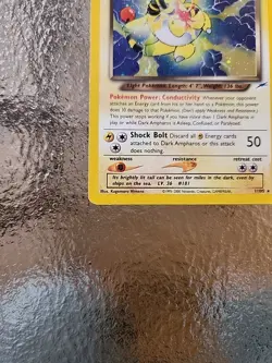 Pokemon Dark Ampharos TCG Neo Destiny Card 1/105 Unlimited Holo Rare - Image 5