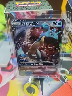 Lapras GX 35/149 Sun & Moon Base NM Ultra Rare Pokemon Card - Image 1