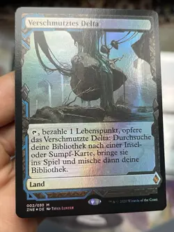 ⭐ German Showcase Foil Full Set Of Fetchlands ⭐ Zendikar Rising ⭐ Mtg - Image 2