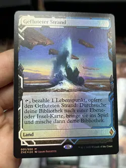 ⭐ German Showcase Foil Full Set Of Fetchlands ⭐ Zendikar Rising ⭐ Mtg - Image 4