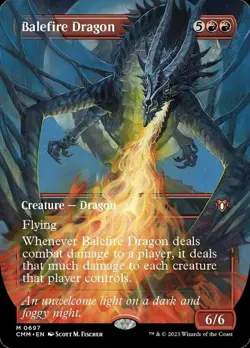MTG Balefire Dragon - Foil - Borderless, NM-Mint, English Commander Masters - Image 1