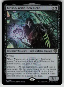 Moseo, Vein's New Dean Foil Rare Secrets of Strixhaven 91 MTG Near Mint 2026 - Image 1