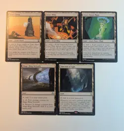 5 MTG lands- Tron/Urza lands plus Sanctum of Ugin and Mage-Ring Network.Land lot - Image 1