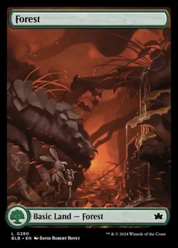 MTG Forest (280) Full Art ** Bloomburrow ** English (NM) - Image 1