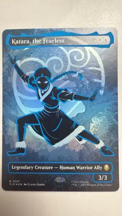 Katara, the Fearless (Borderless) (Neon Ink Foil) Avatar: The Last Airbender MTG - Image 3