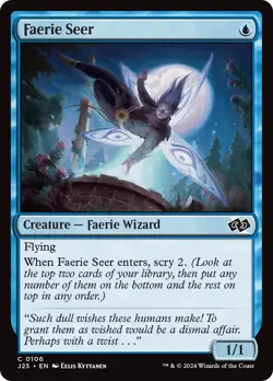 MTG Faerie Seer [Foundations Jumpstart] Near Mint Magic - Image 1
