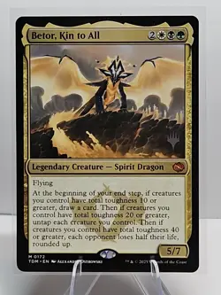 Betor, Kin to All Tarkir: Dragonstorm - Promo Pack NM - MTG Magic The Gathering - Image 1