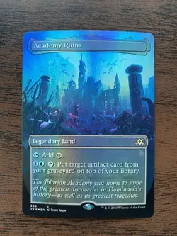 Wizards of the Coast Academy Ruins Double Masters Borderless Foil Land 369 - Image 1