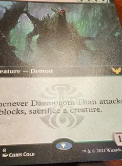 MTG Daemogoth Titan - Extended Art - Strixhaven: School of Mages (339) - NM-Mint - Image 4