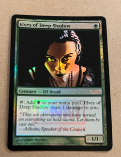 Foil - Elves of Deep Shadow - FNM Promo - MTG - Magic the Gathering - Foil - Image 1