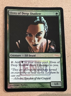 Foil - Elves of Deep Shadow - FNM Promo - MTG - Magic the Gathering - Foil - Image 2