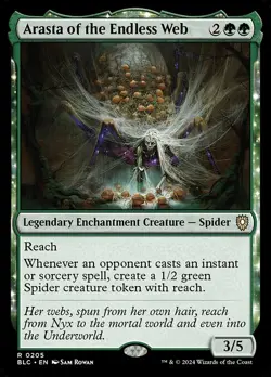 NM Arasta of the Endless Web, Bloomburrow Commander, Magic the Gathering, 205 - Image 1