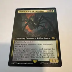 MTG- Shelob, Child of Ungoliant Extended Art Rare Legendary Spider Demon LTR #3… - Image 1