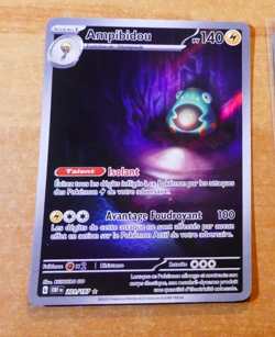 POKEMON FLAMMES OBSIDIENNES CARD RARE HOLO CARTE Ampibidou 201/197 FR OBF NM - Image 1