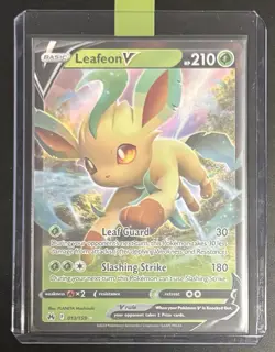 Pokemon Leafeon V 013/159 Holo Ultra Rare SWSH Crown Zenith Card TCG NM/M - Image 3