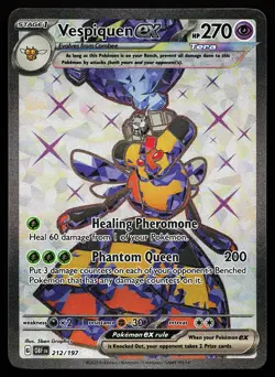 Vespiquen ex 212/197 Ultra Rare Obsidian Flames Pokemon Card - Image 1