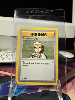 Pokemon Professor Oak 88/102 Base Set Shadowless 1st Ed Uncommon English - Image 1