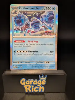 Crabominable 134/142 Stellar Crown Stamp - SV: Promo Cards Pokemon TCG NM+ - Image 1